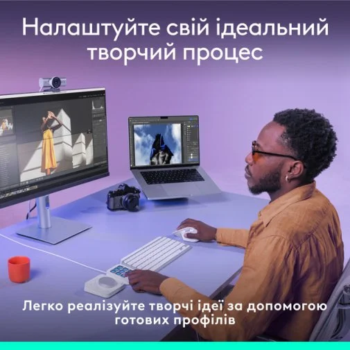 Фото: Клавіатура Logitech MX Creative Console Pale Grey (920-012932) № 20 | KTC