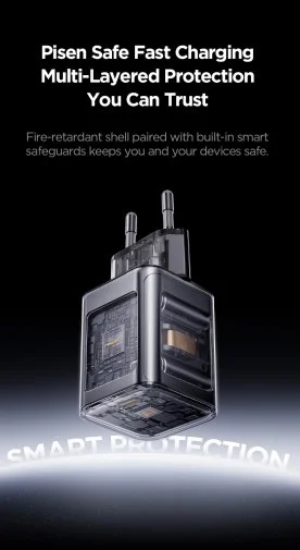 Фото: Зарядний пристрій Pisen BOLT Lite PD 30W Black with Type-C / Type-C (TP-C62_Kit) № 30 | KTC