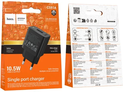 Фото: Зарядний пристрій Hoco CS91A Leader 10.5W Black (6942007670975) № 15 | KTC