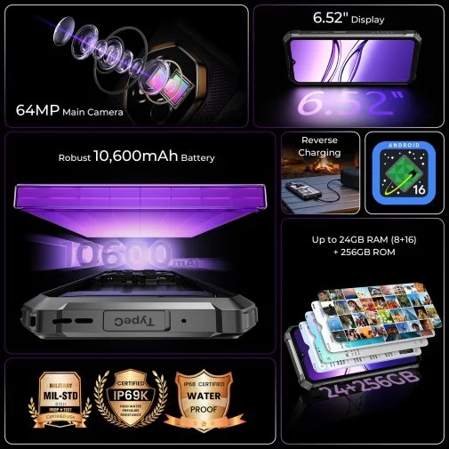 Фото: Смартфон Oukitel G7 8/256GB Black (G7_8_256_BK) № 15 | KTC