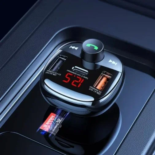 Фото: FM-Трансмітер + АЗП Remax RCC331 54.5W Black (6954851202288) № 8 | KTC