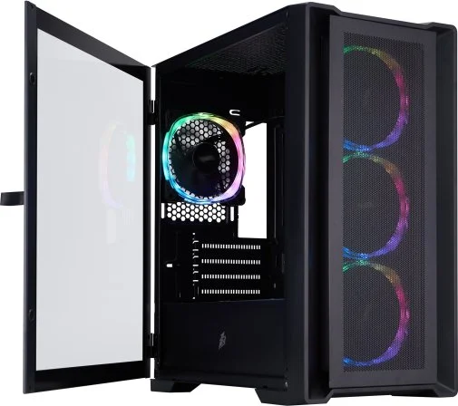 Фото: Корпус 1stPlayer T4-BK-4FS7 Black with window № 9 | KTC
