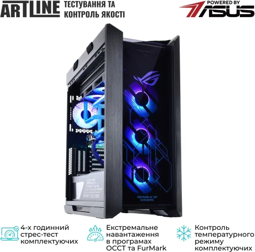 Фото: Персональний комп'ютер ARTLINE Overlord P99 Windows 11 Pro (P99v101Win) - AMD Ryzen 7 9800X3D / 96 ГБ DDR5 / PCI-E SSD 2 ТБ + 2 ТБ / Nvidia / GeForce RTX 5090, 32 ГБ / AMD X870E / 1200 Вт № 23 | KTC
