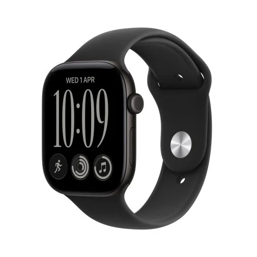 Фото: Смарт годинник Apple Watch 12 GPS 42mm - Black Aluminium Case with Black Sport Band - M/L (MJEC4) № 9 | KTC