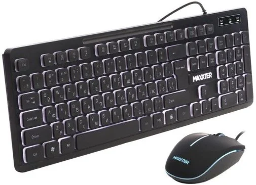 Фото: Комплект клавіатура+миша Maxxter KMS-CM-04UL-UA USB Black № 7 | KTC