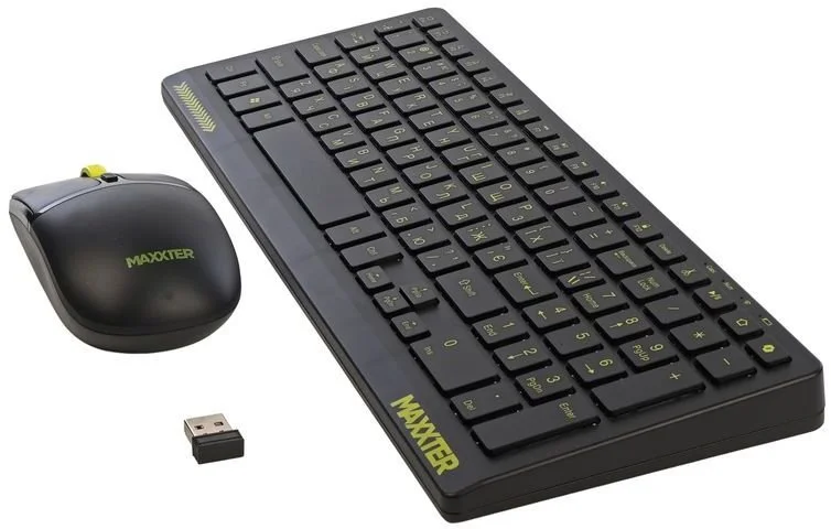 Фото: Комплект клавіатура+миша Maxxter KMS-WCM-04B-UA Wireless Black № 9 | KTC