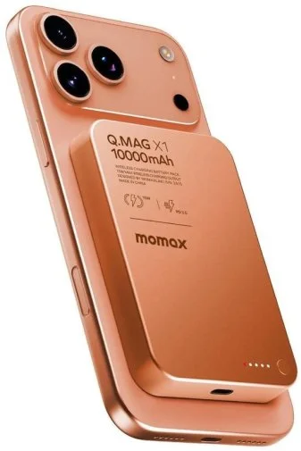 Фото: Батарея універсальна Momax Q.MAG X1 10000mAh 20W / Qi 15W Orange (IP117AM) № 18 | KTC