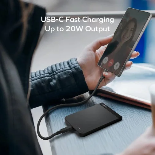 Фото: Батарея універсальна Momax 1-Power S.Pass 5000mAh 20W / Qi 15W Black (IP161Q2D) № 22 | KTC