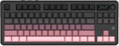 Фото: Клавіатура Ajazz MK87 Pitaya Switch WL/BT/USB Black/Pink (MK87-P-S-P) № 23 | KTC