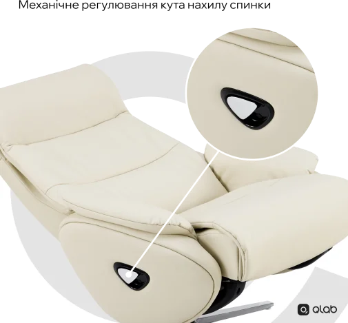 Фото: Крісло-реклайнер Qlab RC210B Black № 29 | KTC