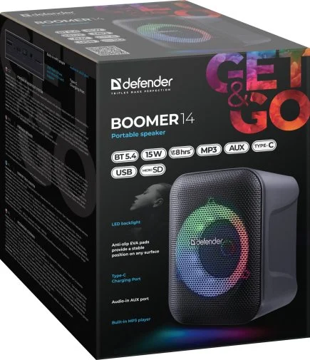 Фото: Акустика для вечірок Defender Boomer 14 Black (65114) № 19 | KTC