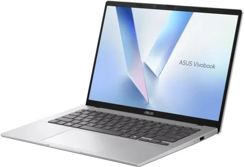 Фото: Ноутбук ASUS Vivobook 14 X1407QA-LY154W Cool Silver - 14" IPS 60 Гц / Snapdragon X1 / X1-26-100 / DDR5 8 ГБ / PCI-E SSD 256 ГБ / Adreno GPU № 8 | KTC