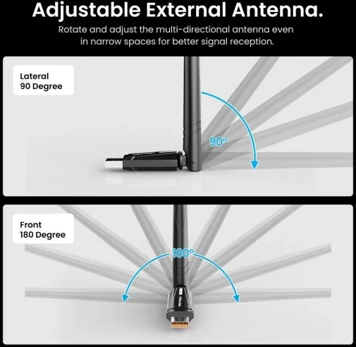Фото: Wi-Fi адаптер Vention KDXB0 Wi-Fi 6 / BL 5.4 № 15 | KTC