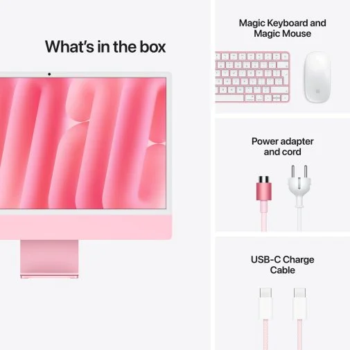Фото: ПК моноблок Apple iMac 24 Retina 4.5K M6 10GPU Pink (MH0A4) № 17 | KTC