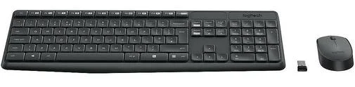 Фото: Комплект клавіатура+миша Logitech MK235 чорний № 5 | KTC