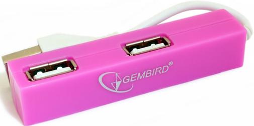 USB-хаб Gembird UH-008-RO рожевий