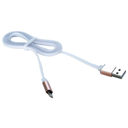 Кабель USB Patron AM / Lightning 1 м білий