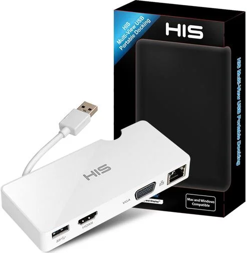 Фото: Док-станція HIS Multi-View USB Portable Docking Station № 7 | KTC