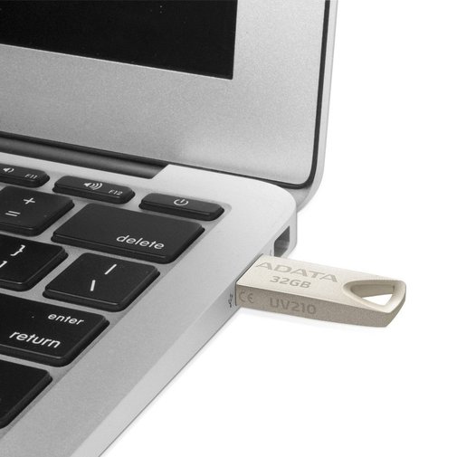Флешка USB A-Data UV210 32 ГБ (AUV210-32G-RGD) срібляста