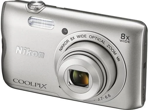 Фото: Цифрова фотокамера Nikon Coolpix A300 срібляста + чохол + SD 8ГБ № 6 | KTC