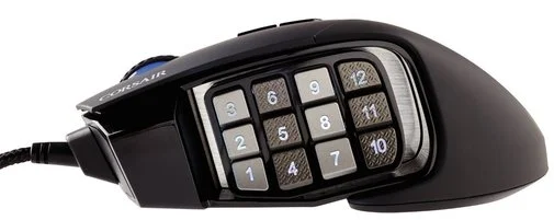 Фото: Мишка Corsair SCIMITAR Multi-Colour RGB чорна № 6 | KTC