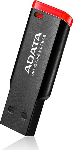 Флешка USB A-Data DashDrive UV140 Black/Red (AUV140-16G-RKD)