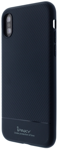 Чохол iPaky for iPhone X - Carbon Fiber Patterm Blue