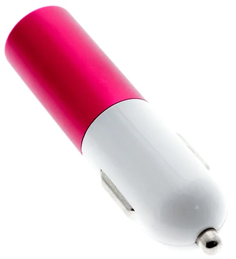 Фото: Автомобільний зарядний пристрій Luardi Hi-Tech Car Charger 5.1V-2.1A Pink № 5 | KTC