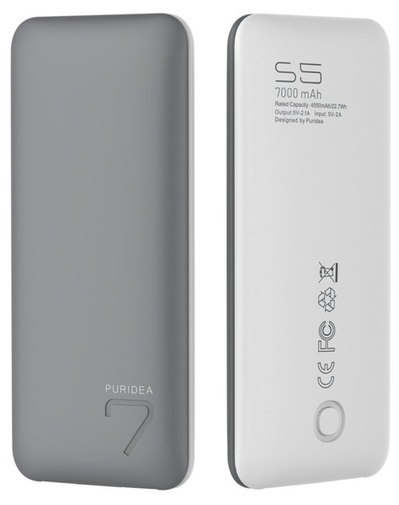 Батарея універсальна Puridea S5 7000mAh Grey/White (S5-Grey White)