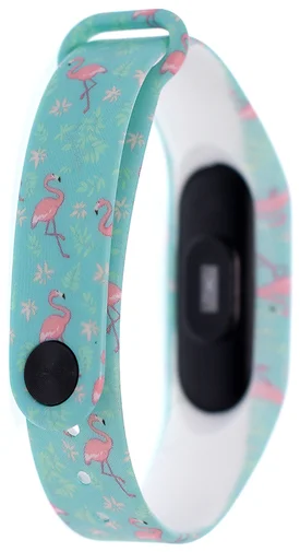 Фото: Ремінець для фітнес браслету Mijobs Xiaomi Mi Band 2 Фламінго № 5 | KTC