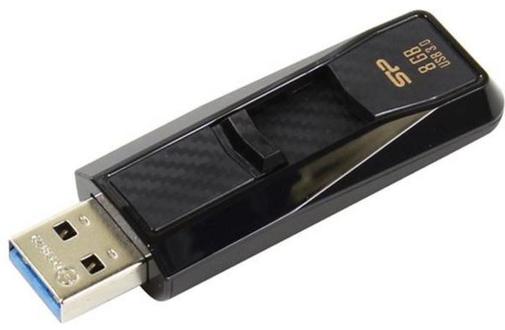 Флешка USB Silicon Power Blaze B50 8GB SP008GBUF3B50V1K Black