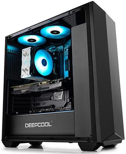 Кулер для корпусу Deepcool RF140, 140x140x25mm, 500-1200 об/хв, 19-24дБ, 4pin PWM, RGB-підсвітка, Чорний