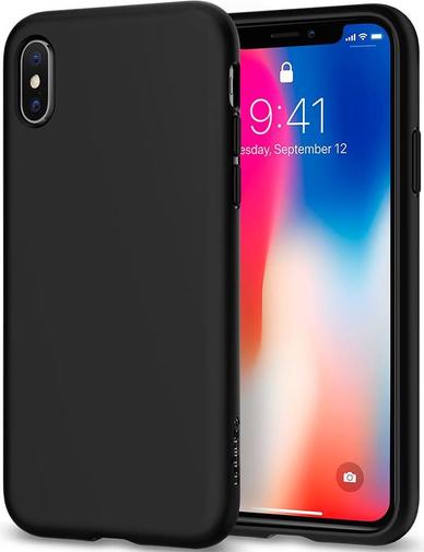 Чохол-накладка Spigen для iPhone X - Liquid Crystal Matte Black