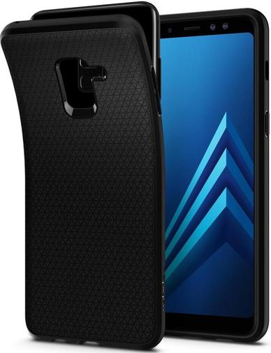 Чохол Spigen for Samsung Galaxy A8 2018 - Liquid Air Matte Black (590CS22747)