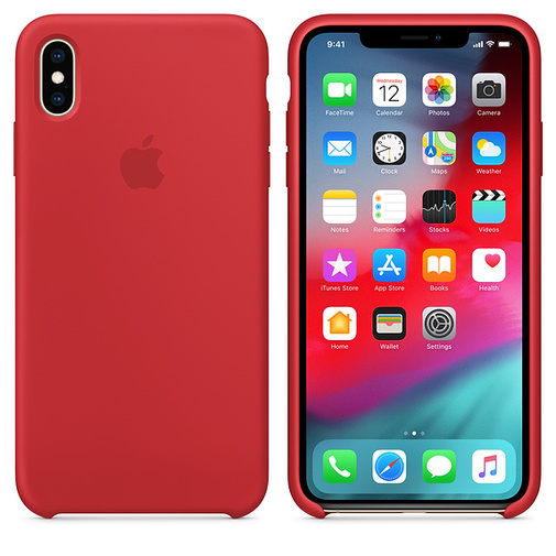 Чохол HCopy for iPhone Xs Max - Silicone Case Red (ACSXSMRD)
