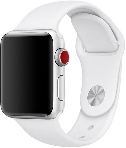 Ремінець Apple Sport Band for Apple Watch 38mm White - S/M and M/L (MJ4E2)