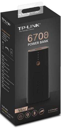 Батарея універсальна TP-Link Vivid Series 6700mAh Black (TL-PBG6700)