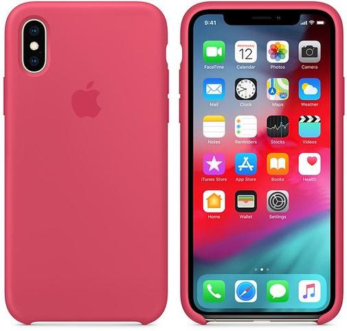 Чохол-накладка Apple для iPhone Xs - Silicone Case Hibiscus