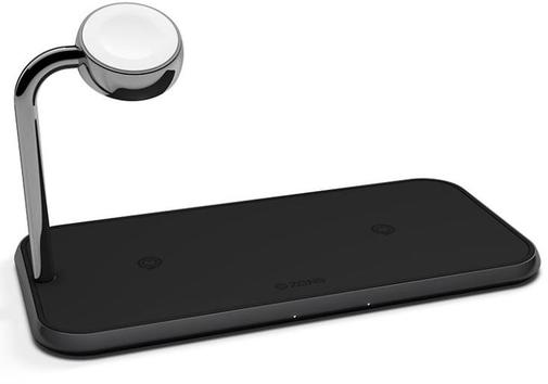 Зарядний пристрій Zens Dual Aluminium Wireless Charger plus Apple Watch Black (ZEDC05B/00)