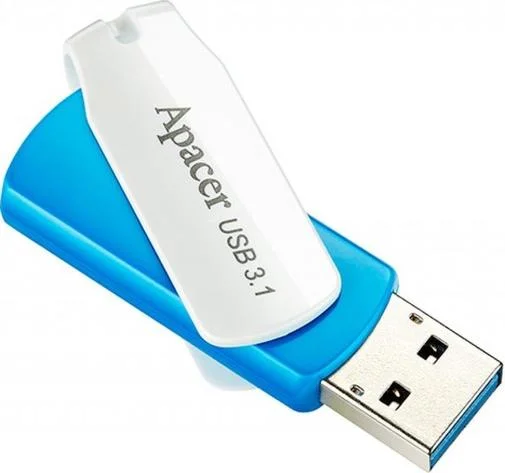 Фото: Флешка USB Apacer AH357 32GB Blue/White (AP32GAH357U-1) № 6 | KTC