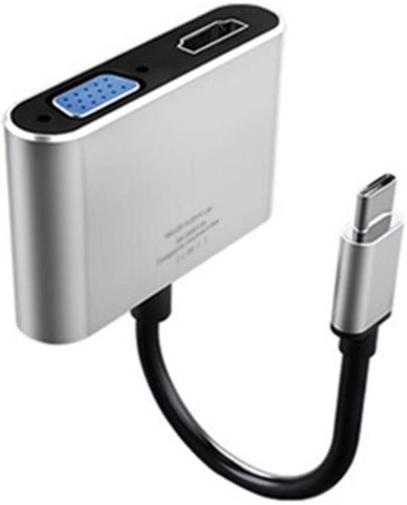 Адаптер WIWU Adapter Apollo A20VH Lite USB-C to VGA+HDMI Silver