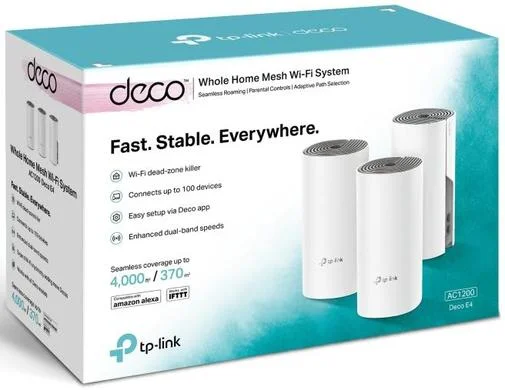 Фото: Wi-Fi система TP-Link Deco E4 (DECO-E4-3-PACK) № 6 | KTC