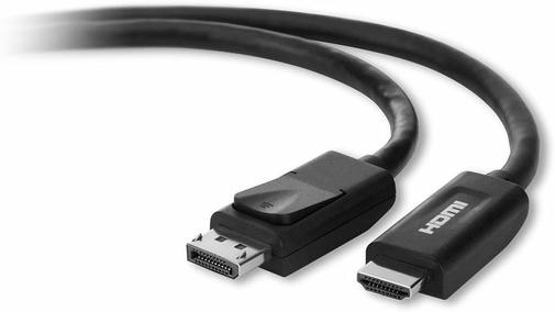 Кабель Belkin DP / HDMI 3m Black (F2CD001B06-E)