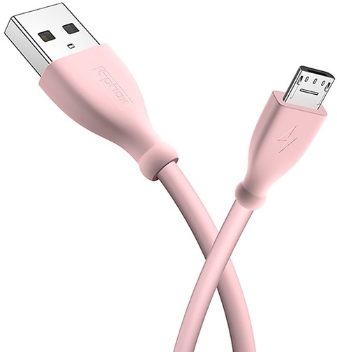 Кабель T-PHOX Kitty T-M817 AM / Micro USB 1m Pink (T-M817 Pink)