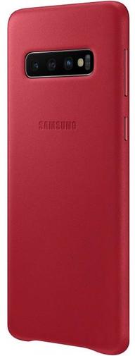 Чохол-накладка Samsung для Galaxy S10 (G973) - Leather Cover Red