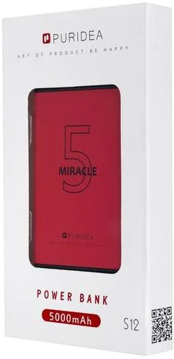 Фото: Батарея універсальна Puridea S12 5000mAh Red (S12-Red) № 7 | KTC