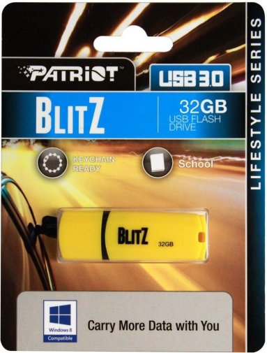 Флешка USB Patriot Blitz 32GB PSF32GBLZ3USB Yellow