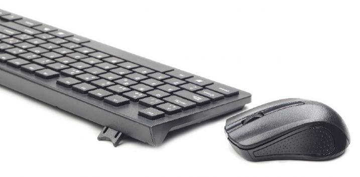 Клавіатура+миша, Gembird KBS-WCH-01-RU Wireless, Black