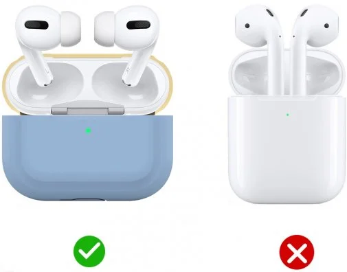Фото: Чохол AhaStyle for Airpods Pro - Silicone Case DUO Case Sky Blue/Yellow (AHA-0P200-SSY) № 7 | KTC