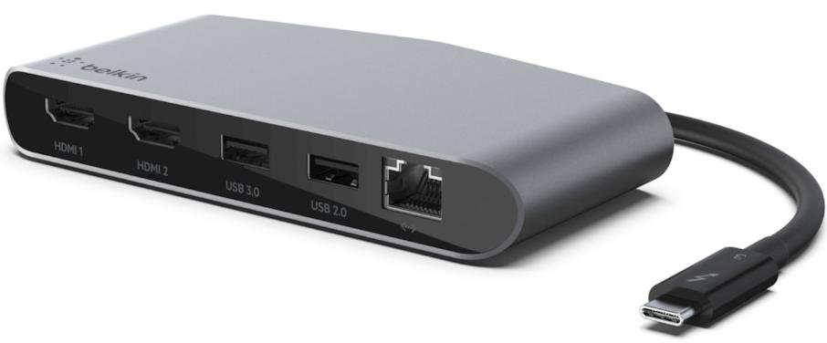 USB-хаб Belkin Thunderbolt 3 Dock Mini HD (F4U098BT)